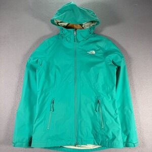 The‎ North Face Quest Jacket Womens Small Green Fleece Lined Dry Vent Outdoors